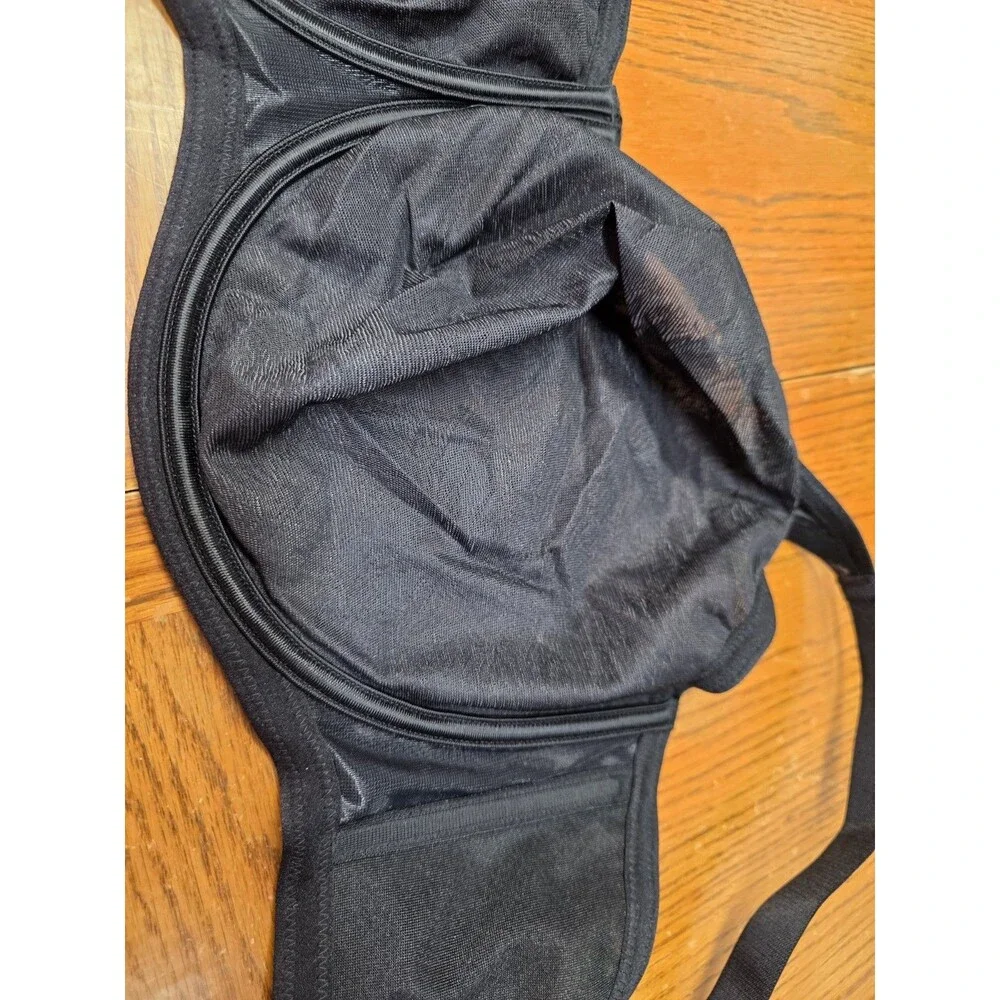 Dominique Intimate Apparel Black Minimizer Underwire Bra 44DD - Picture 4 of 8